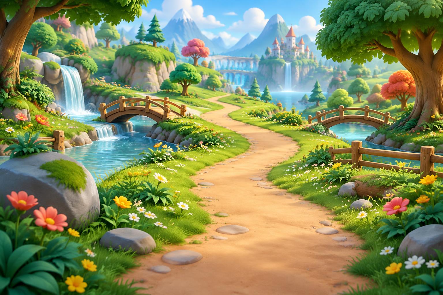 A woodland story setting